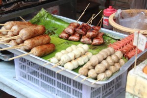 i had the grilled looking stick. tastes a lot like nem nứơng!  